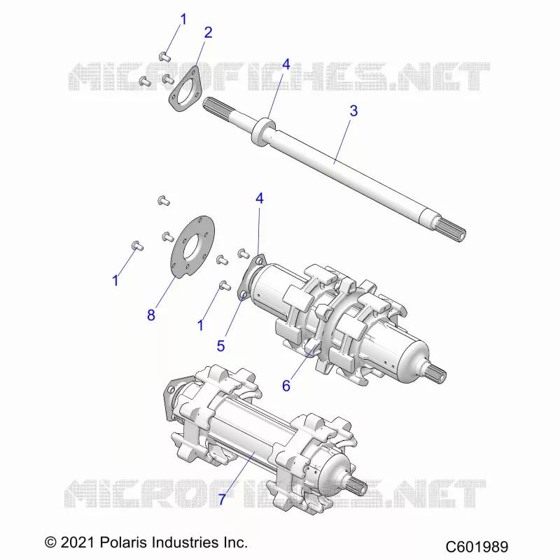 DRIVE TRAIN, JACKSHAFT AND ARBRE DE TRANSMISSION