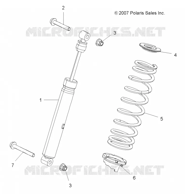 SUSPENSION, AMORTISSEUR ARRIERE