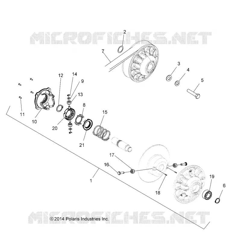 SYSTÈME DE TRANSMISSION, SECONDARY CLUTCH