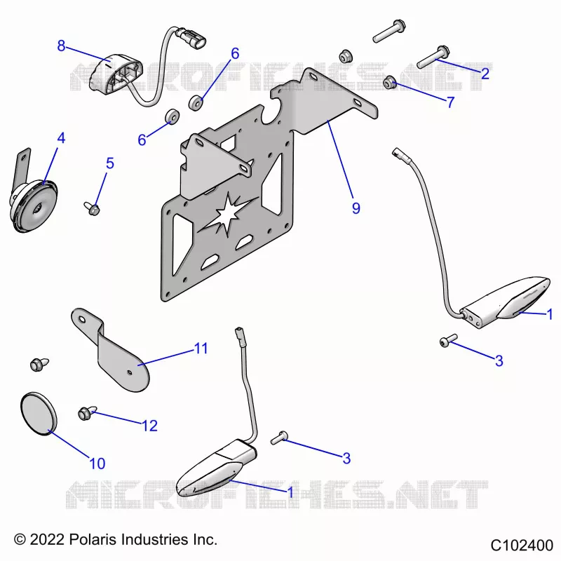 ELECTRICITE, TURN SIGNALS, HORN AND LICENSE PLATE LIGHT