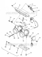 CORPS DE PAPILON ASSEMBLY 500 EFI / 0930674 and  500 EFI SKS / 0930574 (4922962296033A)