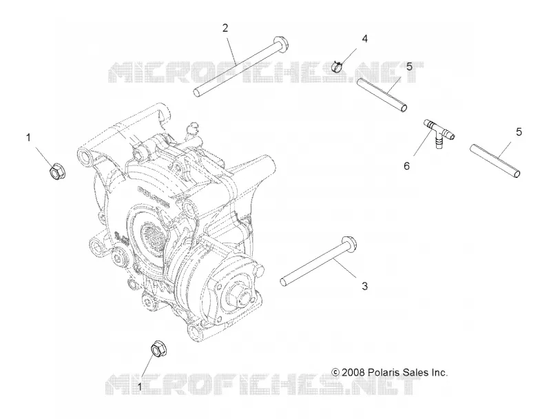 SYSTÈME DE TRANSMISSION, GEARCASE MOUNTING, REAR