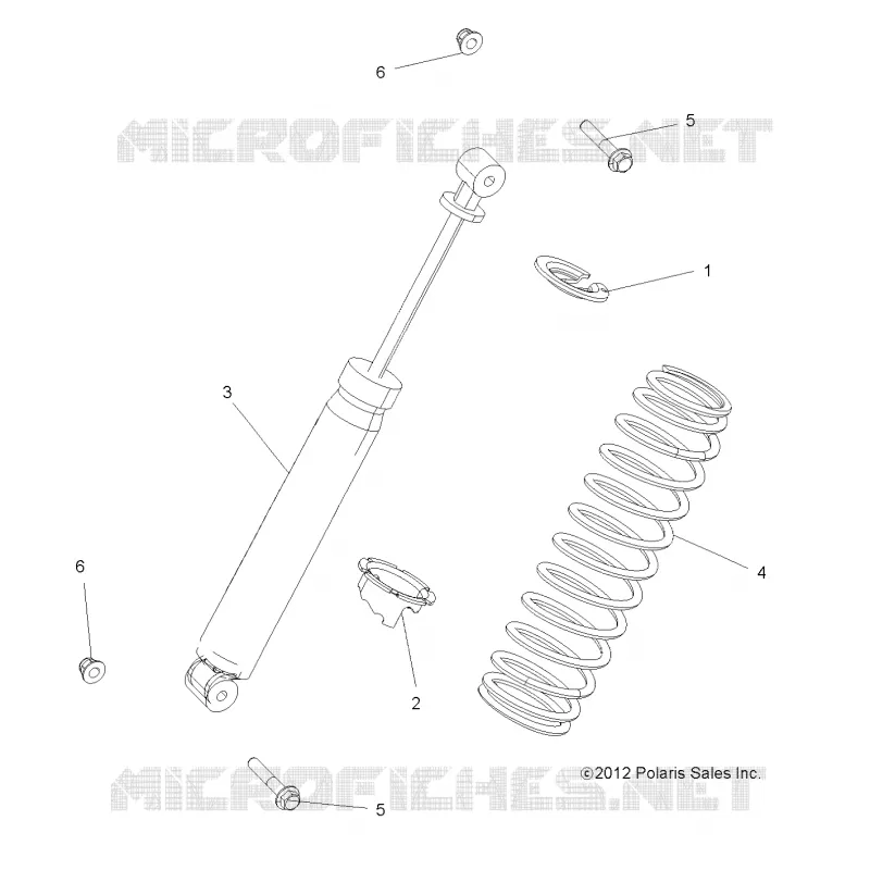SUSPENSION, AMORTISSEUR ARRIERE