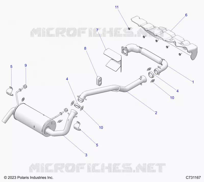 ENGINE, ECHAPPEMENT