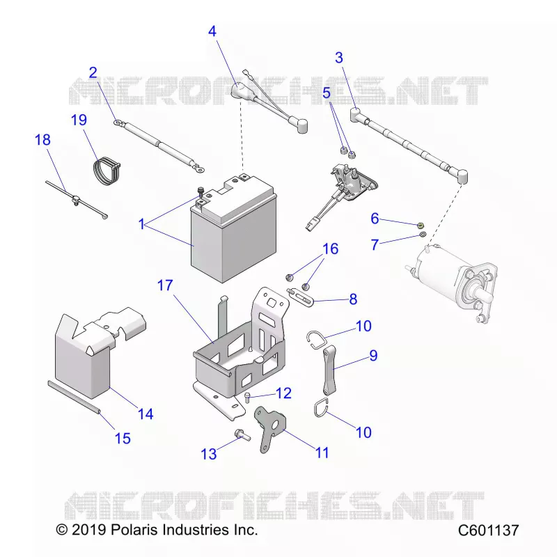 ELECTRICITE, BATTERY BOX  ASM.