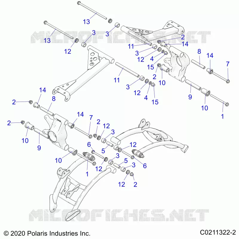 SUSPENSION ARRIERE CONTROL ARM MOUNTING