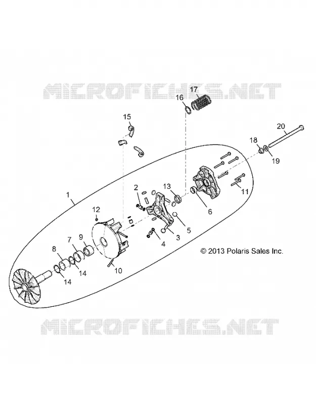 SYSTÈME DE TRANSMISSION, PRIMARY CLUTCH