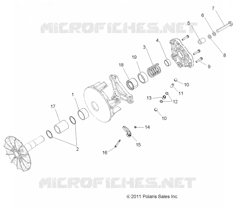 SYSTEME DE TRANSMISSION, PRIMARY CLUTCH