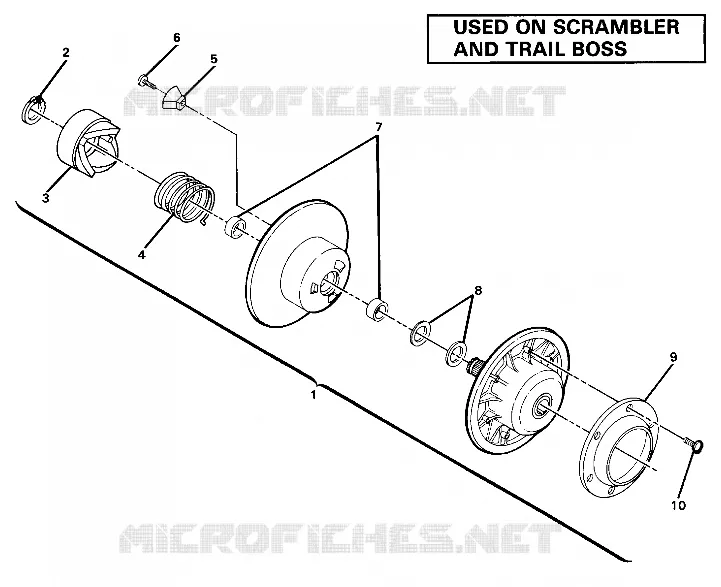 EMBRAYAGE DE TRANSMISSION ASSEMBLY. (4910981098036A)