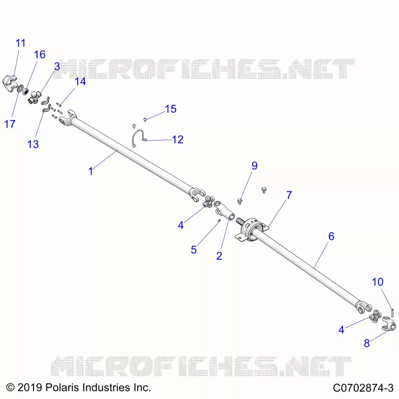 DRIVE TRAIN, ARBRE DE TRANSMISSION AVANT