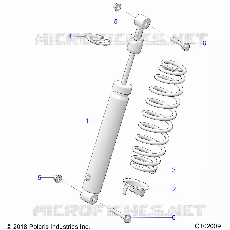 SUSPENSION, AMORTISSEUR AVANT