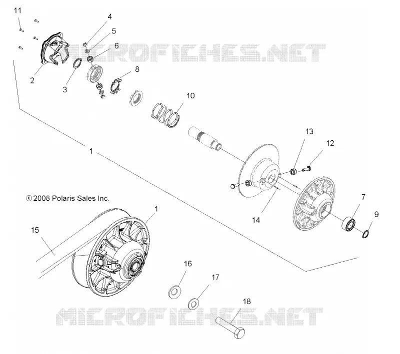 SYSTÈME DE TRANSMISSION, SECONDARY CLUTCH