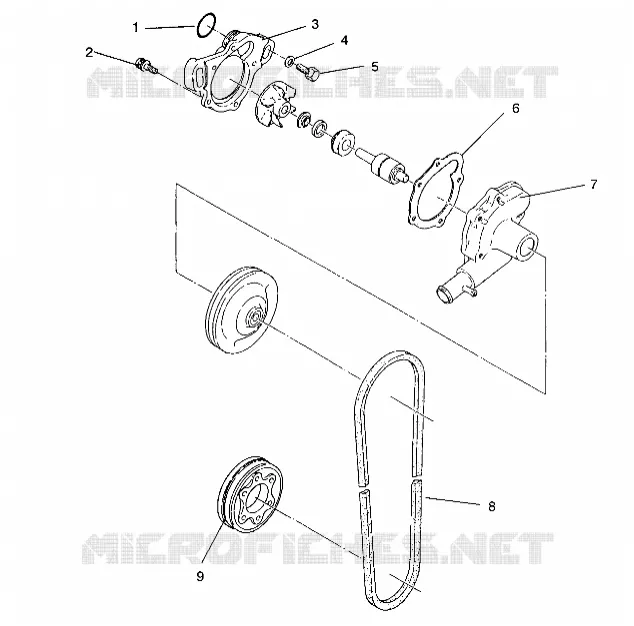 POMPE A EAU 500 EFI/0930674 and  500 EFI SKS/0930574 (4922962296031A)