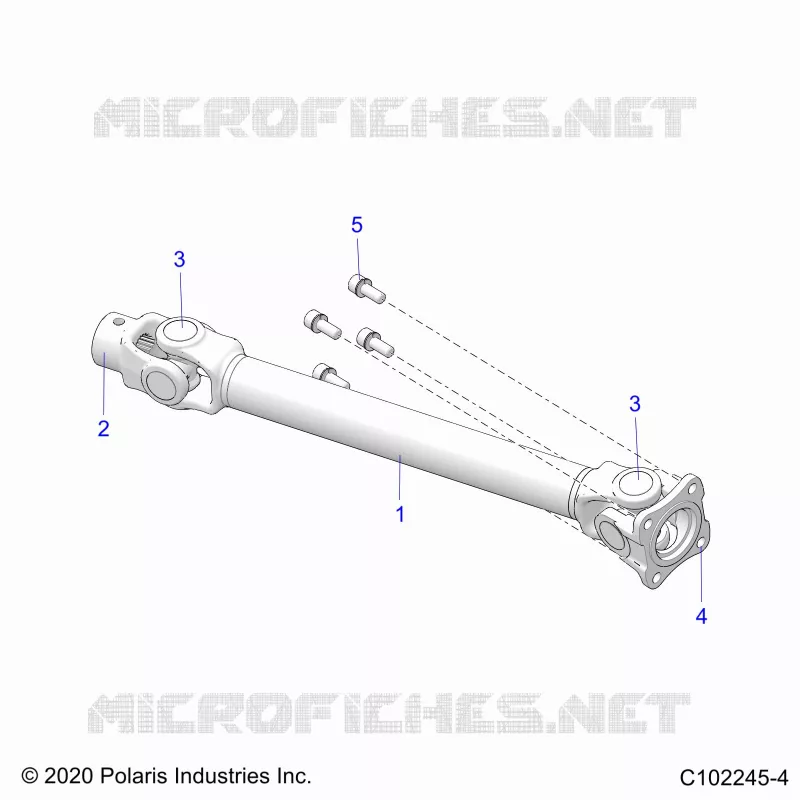SYSTÃˆME DE TRANSMISSION, REAR PROP SHAFT