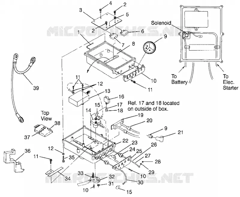 BOITIER ELECTRIQUE SL 700 B964066 and Intl. SL 700 I964066 (4935633563B012)