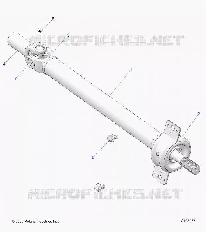 SYSTÃˆME DE TRANSMISSION, PROP SHAFT,MID, BEARING