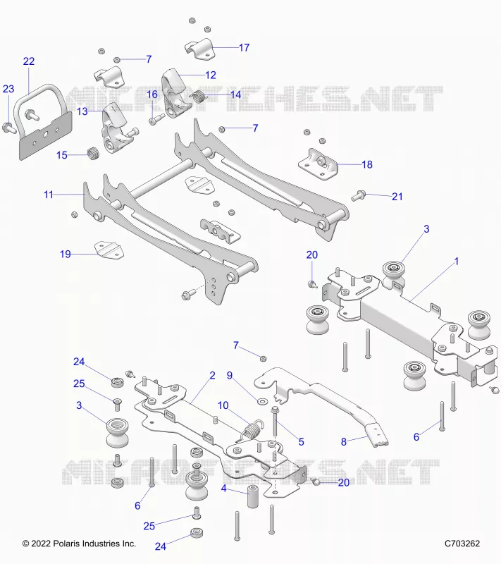 SIEGE MOUNTING, FRONT