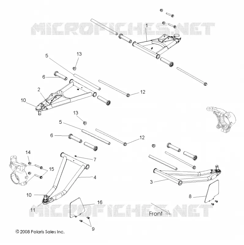SUSPENSION AVANT CONTROL ARMS