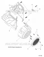 ENGINE, FAN COVER AND CARROSSERIE ET BOITE A GANTS COMP