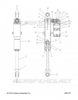 SUSPENSION, AMORTISSEUR ARRIERE TRACK, HI LO ADJ.