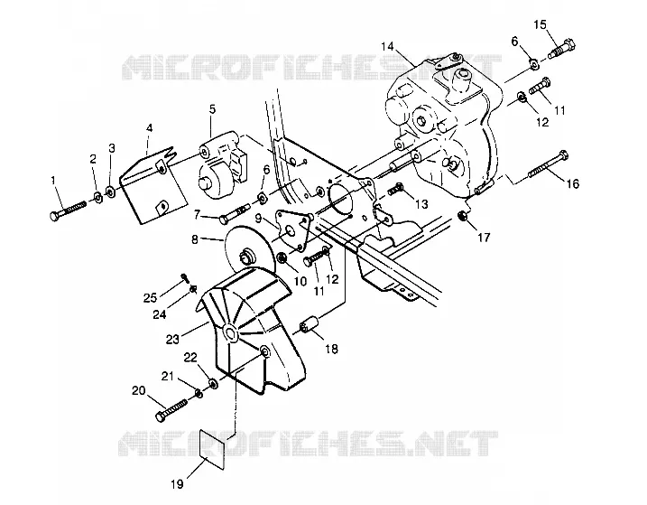 SUPPORT PONT ET FREIN Sport 400L W958540 (4930133013B014)
