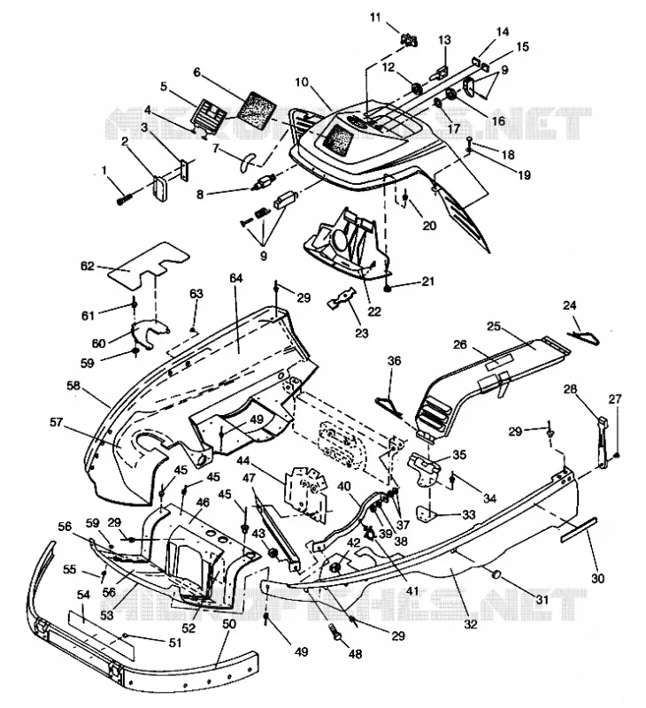 CARROSSERIE AVANT ASSEMBLY LITE 0943433,STARLITE 0943427 and  LITE DELUXE (4924992499003A)