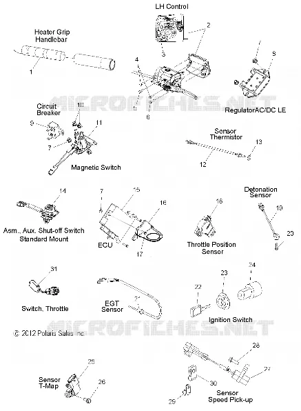 BOUTONS, CAPTEURS AND COMPONENTS