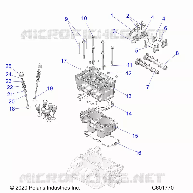 ENGINE, CYLINDER/CULASSE ASM.