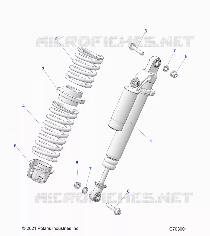 SUSPENSION, AMORTISSEUR AVANT MOUNTING