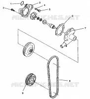 POMPE A EAU 500 EFI 0942774 and  EFI SKS 0942574 (49274127410035)