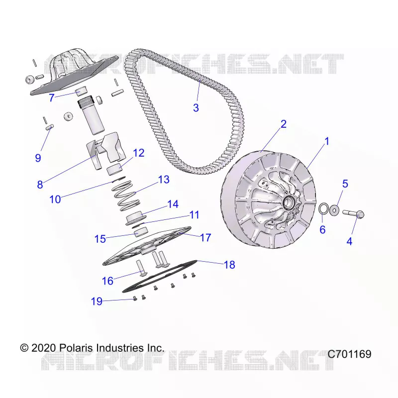 SYSTÃˆME DE TRANSMISSION, SECONDARY CLUTCH