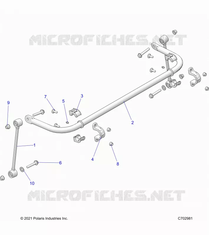 SUSPENSION, REAR BARRE STABILISATRICE