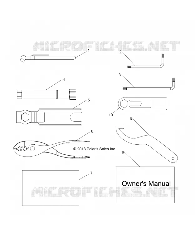 REFERENCES, OUTILS AND MANUEL DU PROPRIETAIRE