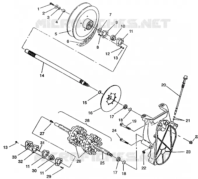 SYSTÈME DE TRANSMISSION ASSEMBLY SPORT SKS E940243 (49273627360018)