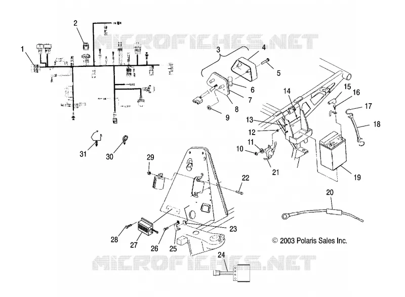 ELECTRICITE/FEU ARRIERE
