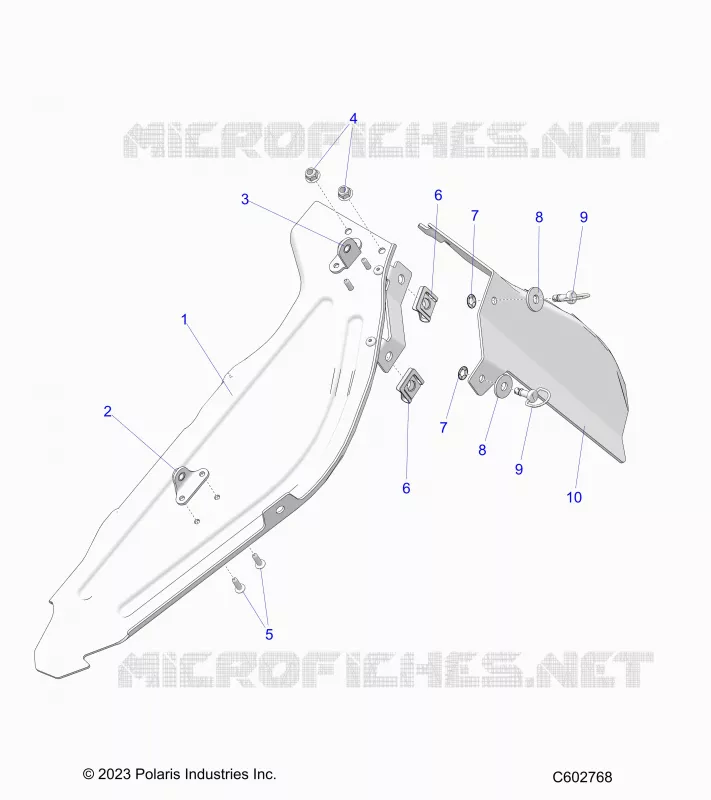 CHASSIS, PROTECTION D'EMBRAYAGE ASM. AND SHIELD