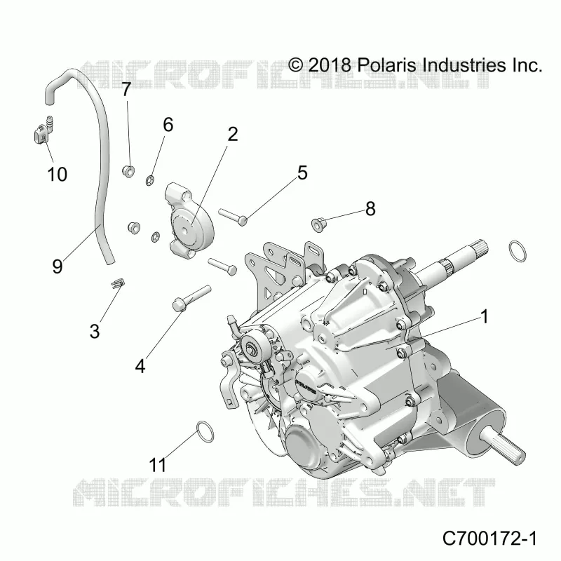 DRIVE TRAIN, MAIN SUPPORT PONT