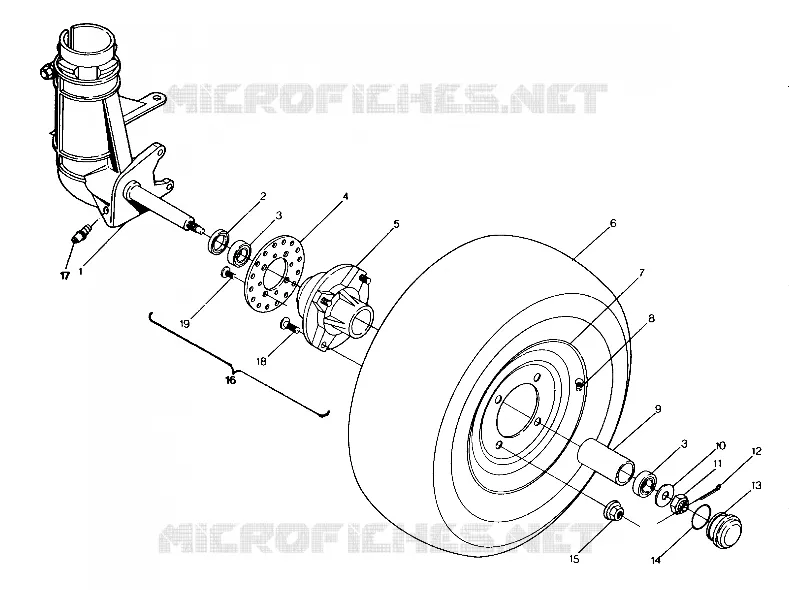 ROUE AVANT 250 4x6 / W928627 (4922902290019A)