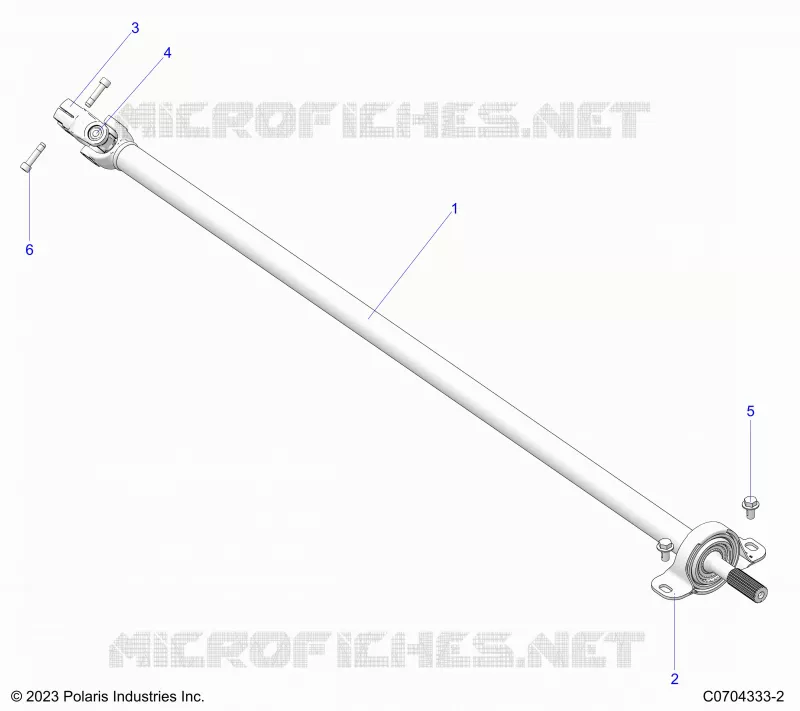 SYSTÃˆME DE TRANSMISSION, REAR PROP SHAFT