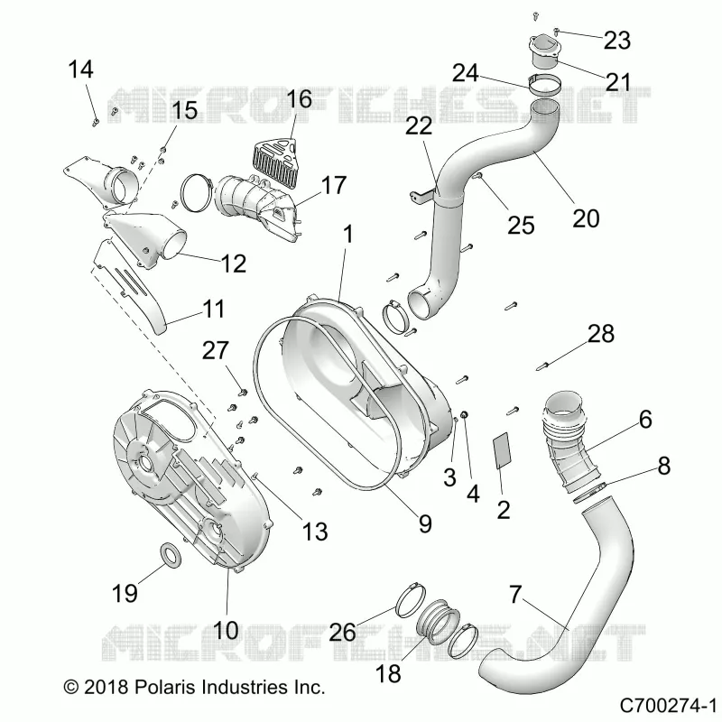 SYSTÃˆME DE TRANSMISSION, CLUTCH COVER AND DUCTING