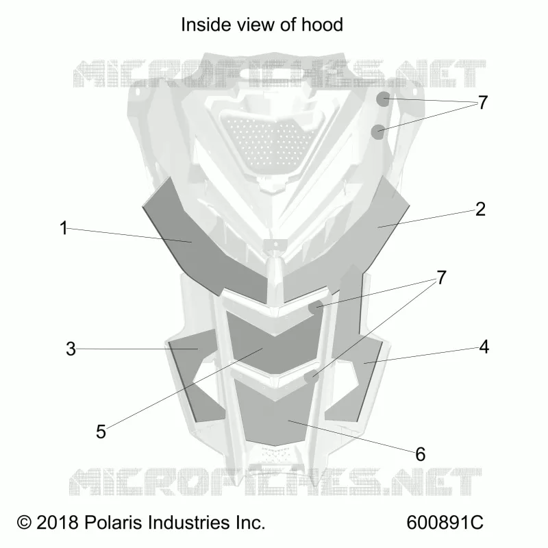 BODY, HOOD FOAM/FIBER
