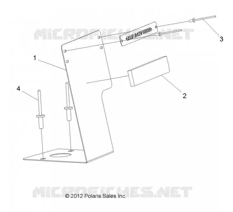 SUPPORT PLAQUE N° DE SERIE
