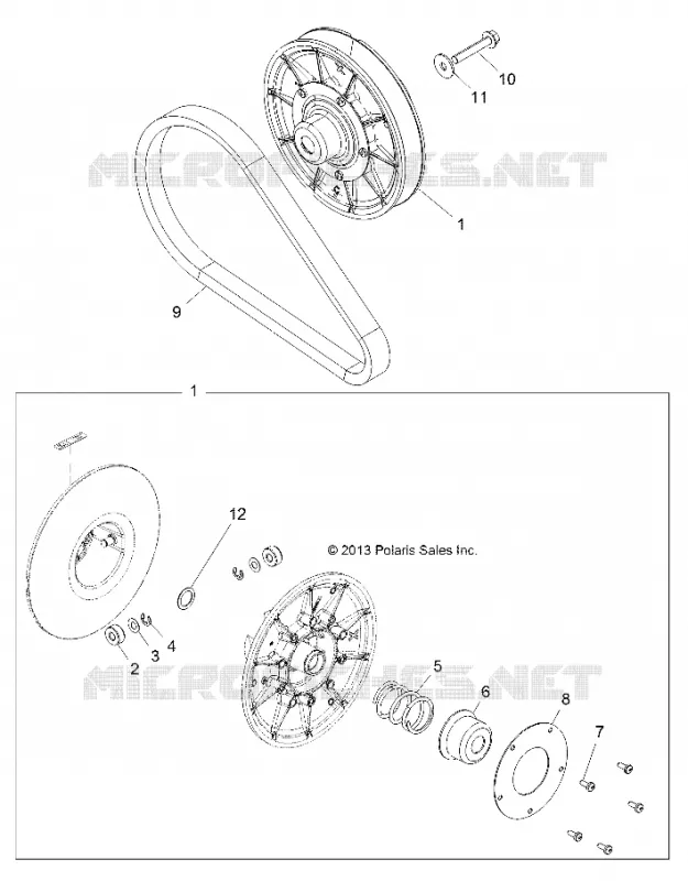 SYSTÈME DE TRANSMISSION, SECONDARY CLUTCH