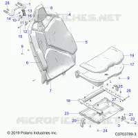 SIEGE ASM. REAR