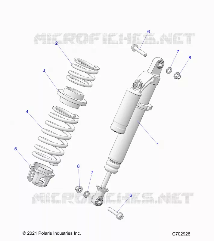 SUSPENSION, AMORTISSEUR AVANT MOUNTING
