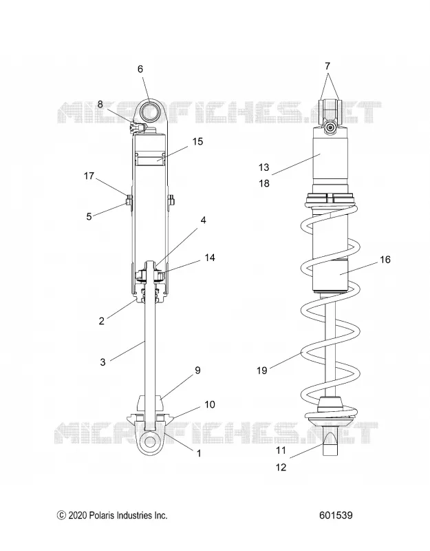 AMORTISSEUR, IFS MONOTUBE 7045528