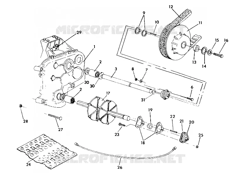 TRACK AND ARBRE DE TRANSMISSION  WIDETRAK (4921302130017A)