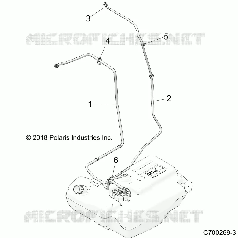 BODY, CARBURANT LINES, STD.