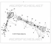 SYSTÈME DE TRANSMISSION, FRONT PONT INTERNALS