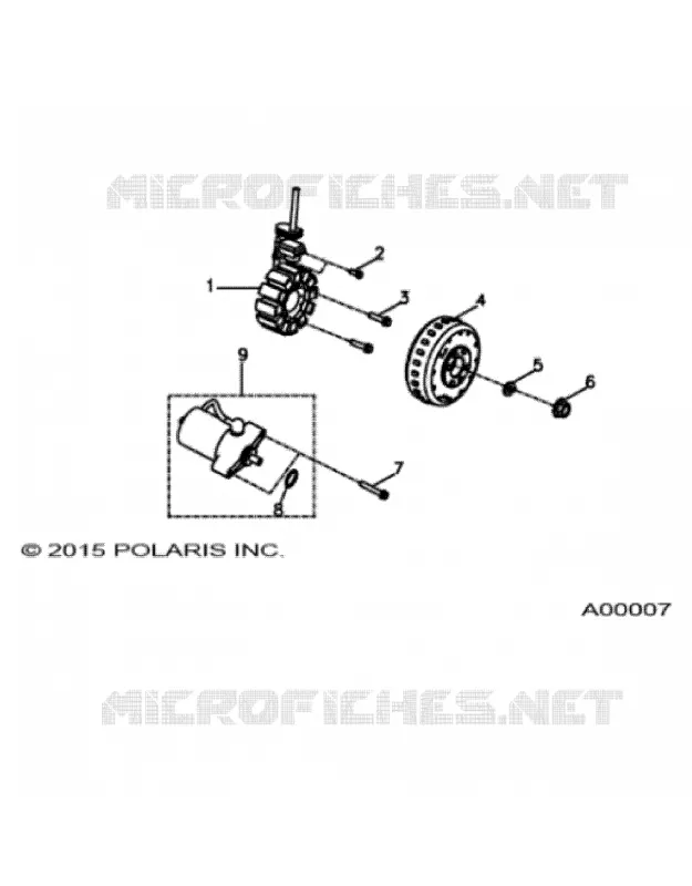 MOTEUR, STATOR AND DEMARREUR